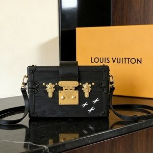 Louis Vuitton Petite Malle Black Epi Leather